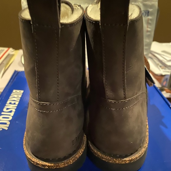 Birkenstock Bryson fur graphite 8n new - Picture 2 of 5